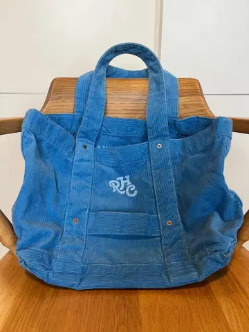 [ 새상품급 ] 론 헤르만 코듀로이 백 블루