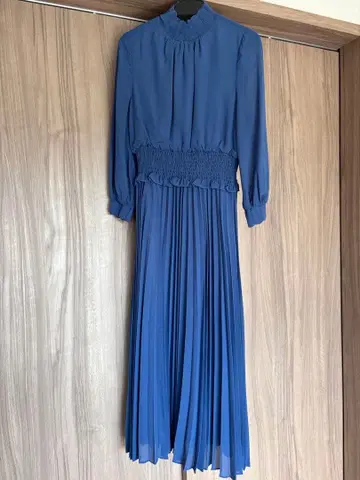 anatelier 쉬폰 원피스 블루 36 사이즈