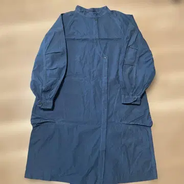 다크 블루 셔츠 원피스 롱