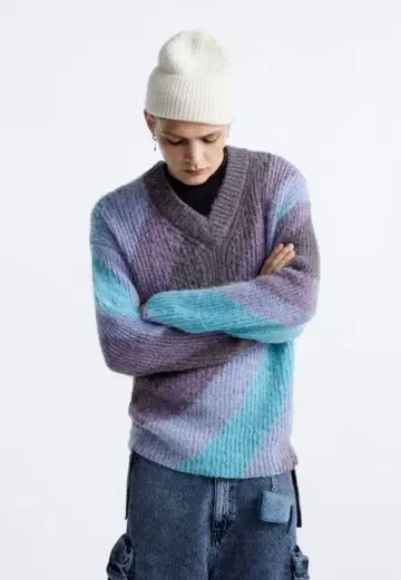 [ 완판템 ] ZARA MAISON SPECIAL V넥 니트 남성용 니트