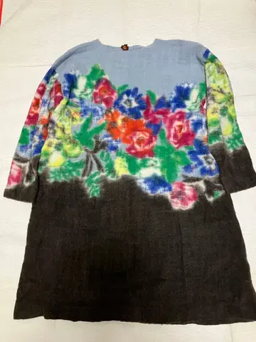 45R 회화 같은 울 100% 원피스