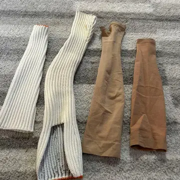 의료용 림프 부종 리브 핑거리스 암커버 2세트