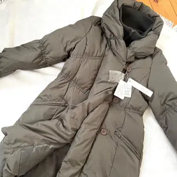 [ 새상품 ] soeur7 다운 코트 여배우 옷깃 야마다 스르 다크 그린