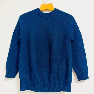 DEMYLEE 데밀리 니트 스웨터 스테디셀러 네이비 코튼 택 포함