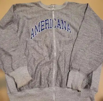 AMERICANA 그레이 집업 맨투맨