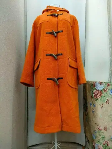 스픽 앤 스팬 오렌지 더플 코트