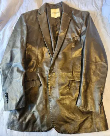 가죽 테일러드 자켓