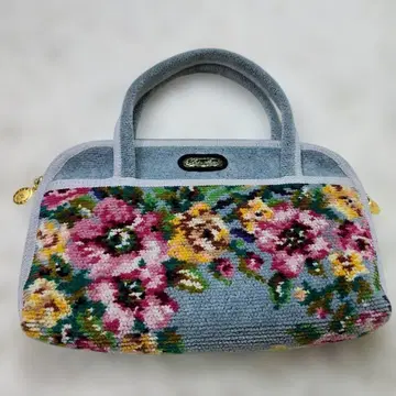 레이크알서 꽃무늬 자수 미니백 그레이