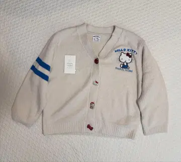 스나이델 홈 키티 콜라보 니트 가디건 화이트