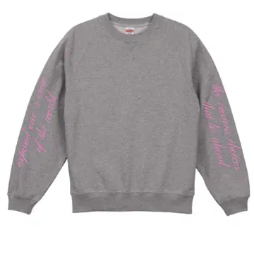 신착 래글런 슬리브 크루넥 맨투맨 (파일 안감) 믹스 그레이