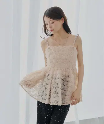 CHICO 로즈튤페플럼 블라우스