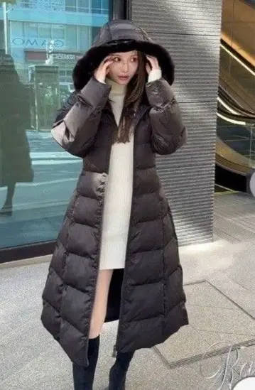 rady 파이버 다운 롱 코트 S 사이즈