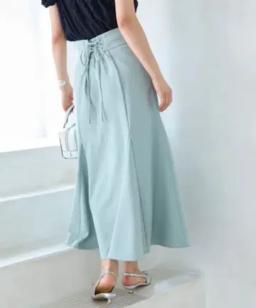[ 비이지 ] 린넨 라이크 머메이드 스커트 [ 세탁 가능 ]