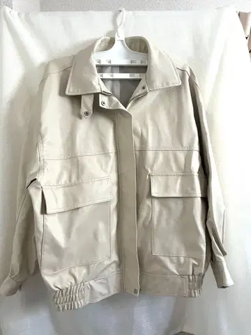 INGNI 인조 가죽 빅 불봉 아이보리 M 사이즈