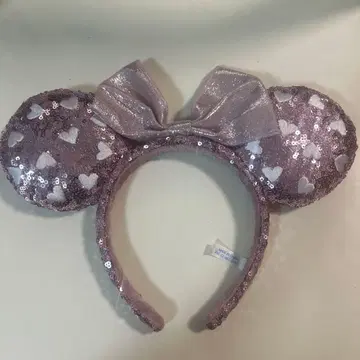 즉시 구매 디즈니 미니 머리띠 스팽글 핑크 하트