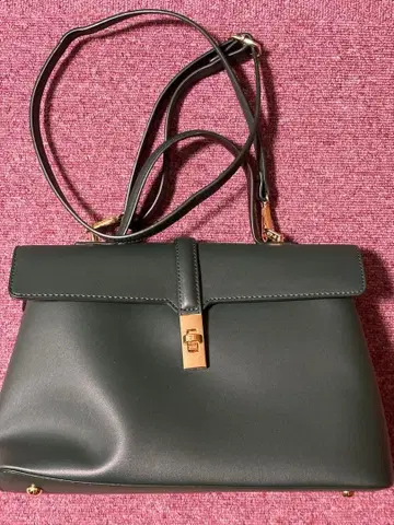 VIS 비틀림 금장 장식 원 핸들 백 2way