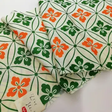 새상품 순수 실크 후리소데 오비 장식 천 (칠보 패턴)