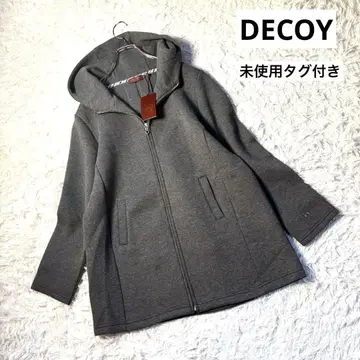 미사용 택 포함 DECOY 후드 부착 집업 자켓 그레이 L 사이즈