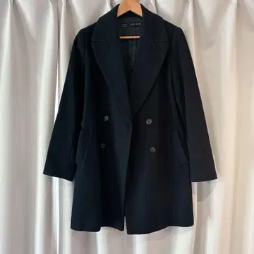 [ 새상품급 ] ZARA 체스터 코트 네이비 더블 코트 아우터
