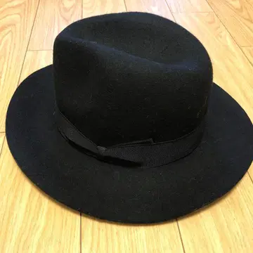 FAVORITE 블랙 울 중절 펠트 햇 maxim