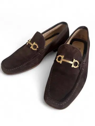 레어 Ferragamo 스웨이드 로퍼 26cm 데드스탁