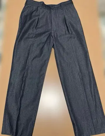 DAKS 다크 블루 플리츠 슬랙스