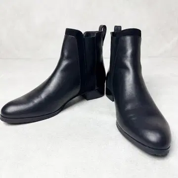 [ 고품질 ] 리걸 가죽 사이드 고어 부츠 블랙 22.5 숏부츠