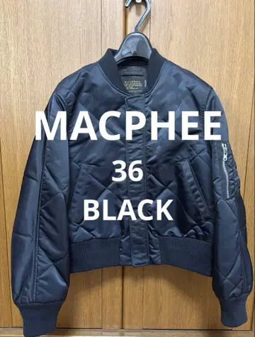 [ 새상품급 ] MACPHEE 블랙 MA-1 자켓 36