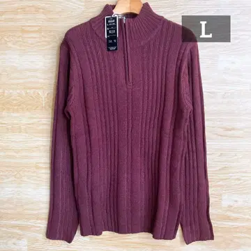 LOUIS CHAVLON 남성용 신사 니트 스웨터 하프 지퍼