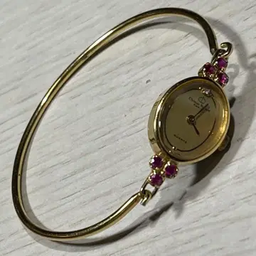 크리스찬 루나 뱅글 워치 골드