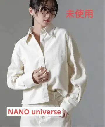 코듀로이 크롭 셔츠 NANO universe