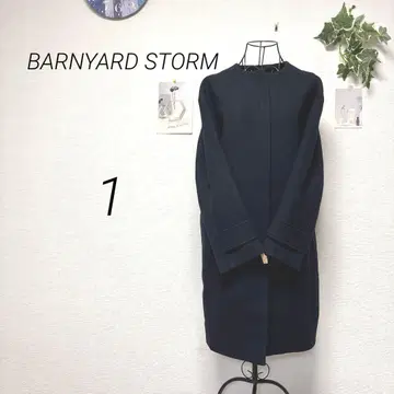 10504 BARNYARD STORM 노카라 코트 사이즈 1 아우터