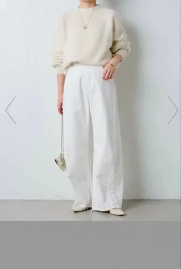 [ 미사용 새상품 ] CANAL JEAN 화이트 데님 팬츠 L