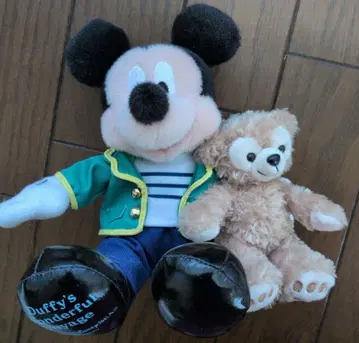 미키마우스 더피 봉제 인형 세트