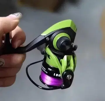 스핀캐스트 릴 그린과 보라색 180