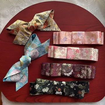 금란 리본이 럭셔리하고 멋진 핸드메이드 일본풍 리본 헤어 액세서리 성인식