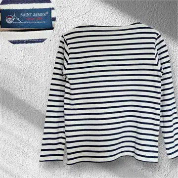세인트 제임스 90s 보더 셔츠 티셔츠 보트넥