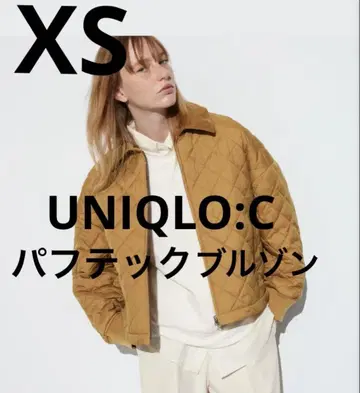미사용 새상품 UNIQLO:C 퍼프 테크 블루종 브라운 XS