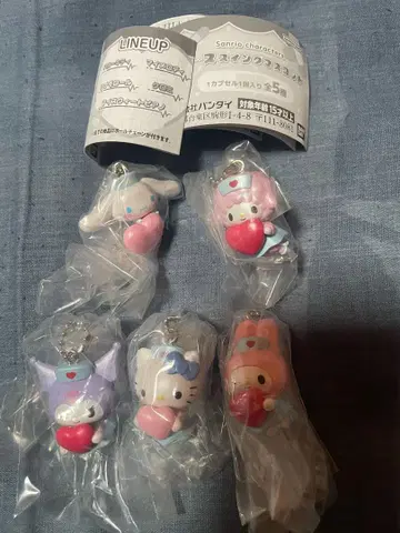 산리오 캐릭터즈 간호사 스윙 마스코트 컴플리트 세트