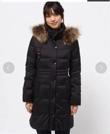 셰토와 Chez toi 롱 다운 코트 네이비