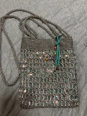 niko and - 실버 숄더백