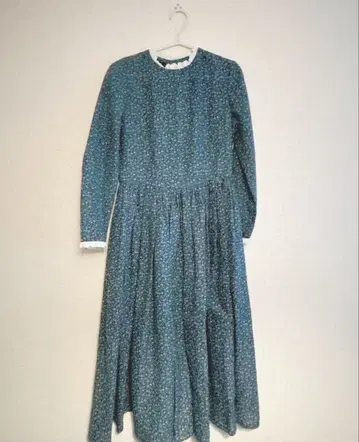 꽃무늬 원피스 vintage 블루