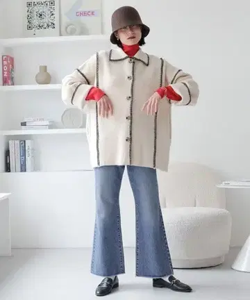 LOWRYSFARM 핸드 스티치 라이크 가디건