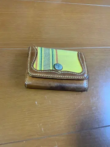 류큐 가죽 LLA 민서 패턴 동전 지갑