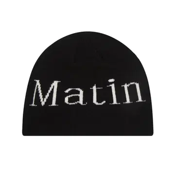Matin Kim 로고 니트 모자