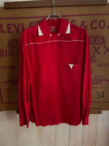 creamsoda 피터팬 셔츠 빨간색