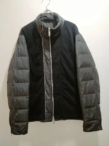 코스튬 내셔널 옴 가죽 절개 퀼팅 자켓