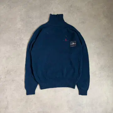 POLO 네이비 터틀넥 니트 울 데드스탁