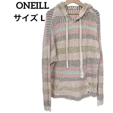 ONEILL 후드 부착 니트 L 사이즈 여성용 튜닉