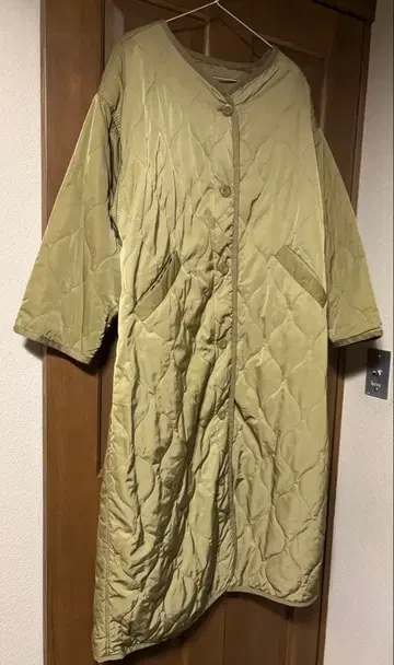 퀼팅 롱 코트 여성용